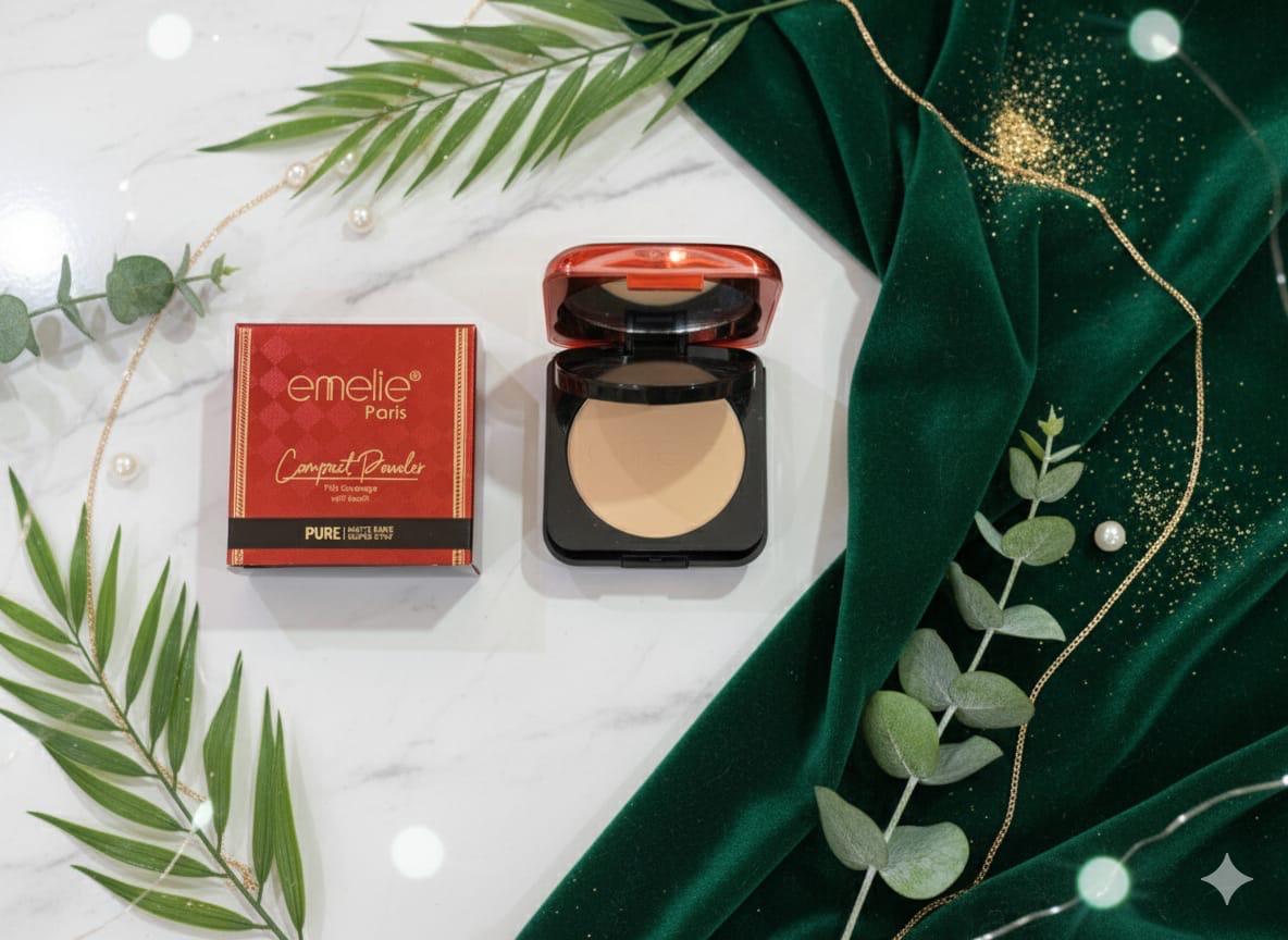 Emelie Paris Compact Powder - Full Coverage Matte Base