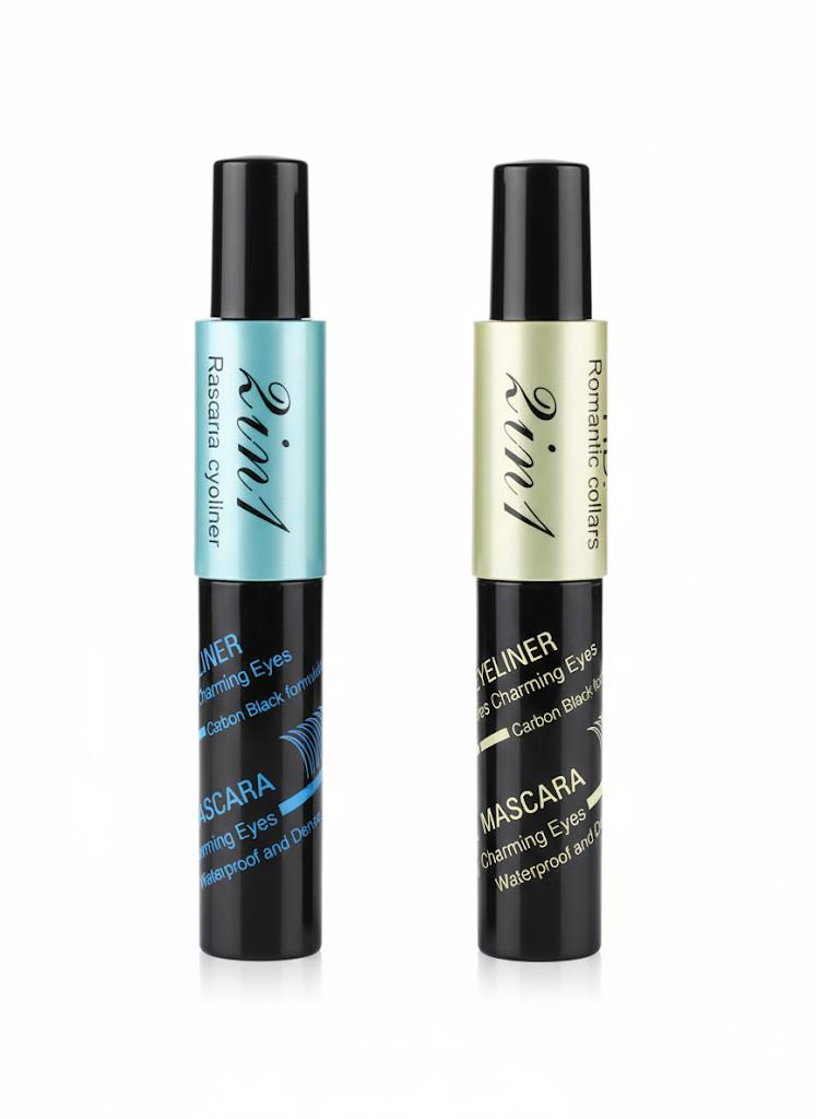 2-in-1 Eyeliner & Mascara Pen - Waterproof Eye Makeup