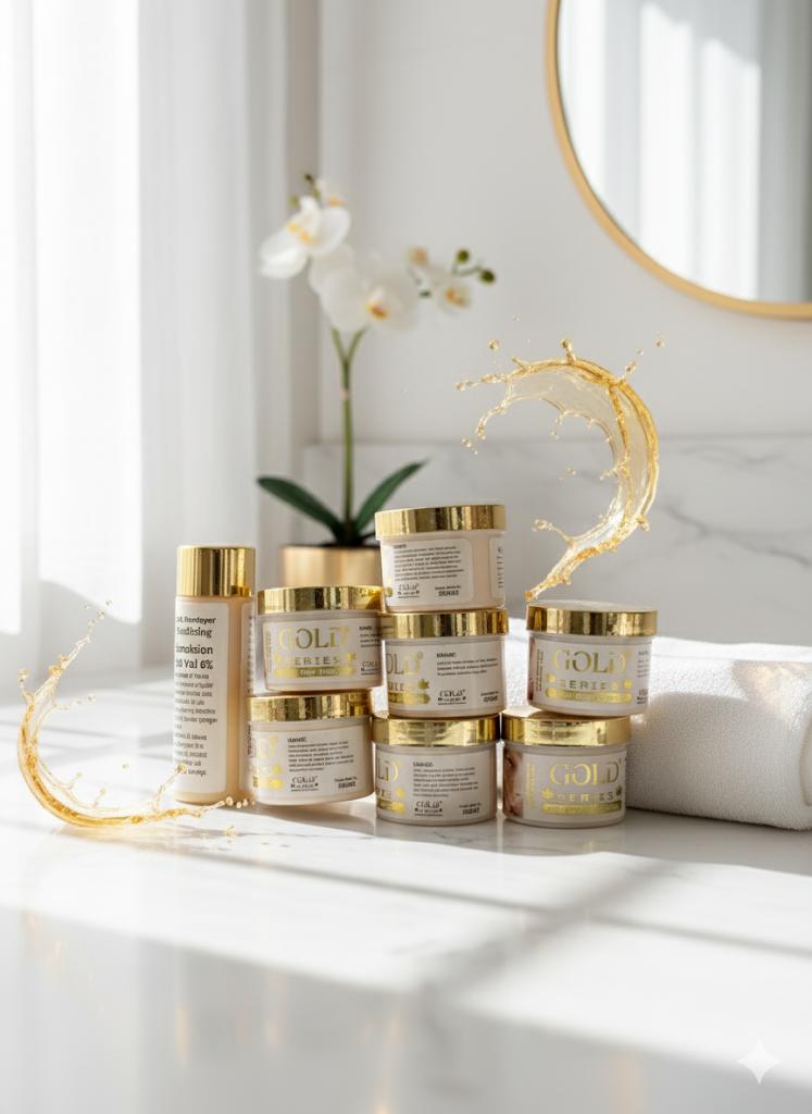 24K Gold Series Luxury Face Cream & Serum Set