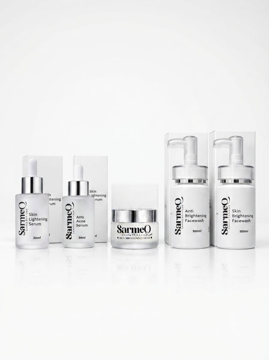 SarmeQ Complete Ritual – Full 5-Step Skincare Set (Brightening + Anti Acne + Lightening)